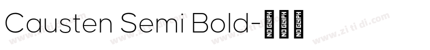 Causten Semi Bold字体转换